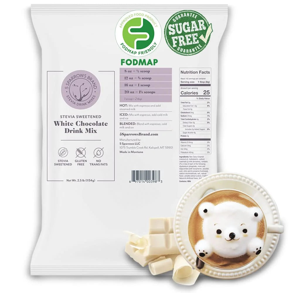 Sugar-Free White Chocolate Flavored Drink Mix, 40 oz N646500