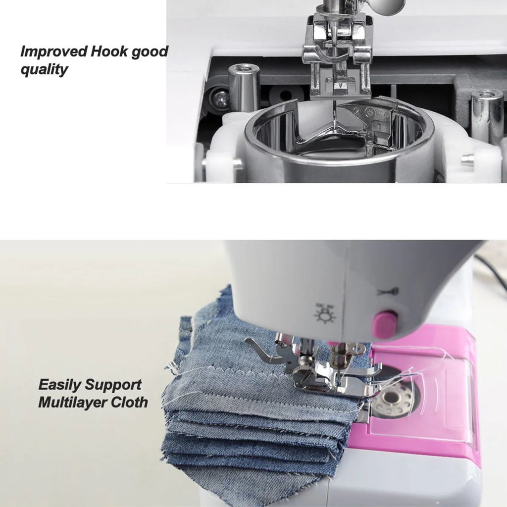 Sewing Machine with 12 Built-In Stitches White U85334