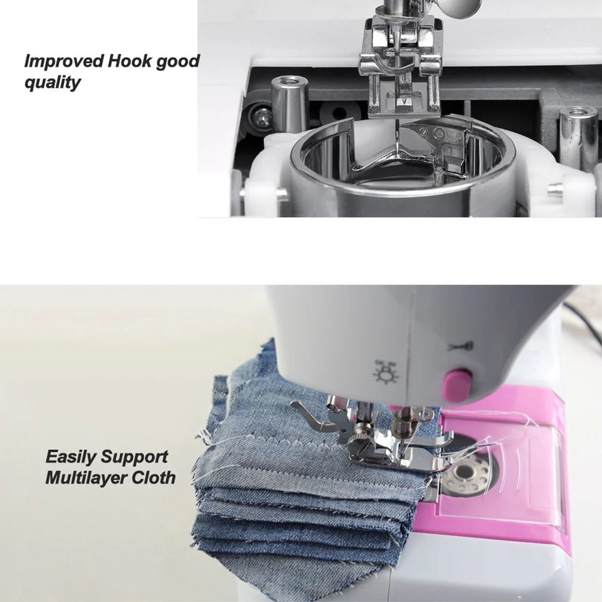Sewing Machine with 12 Built-In Stitches White U85334