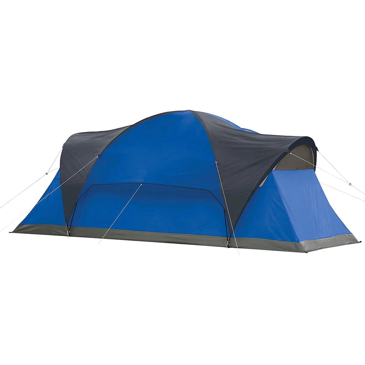 8 Person Cabin Camping Tent with Hinged Door, Blue K4962