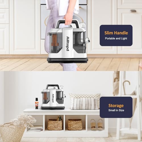 Portable Carpet & Upholstery Spot Cleaner Machine with Brushhead and Solution Z1436