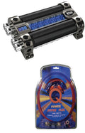18 Farad Digital Car Audio Capacitor with 4 Gauge Amp Kit I73085