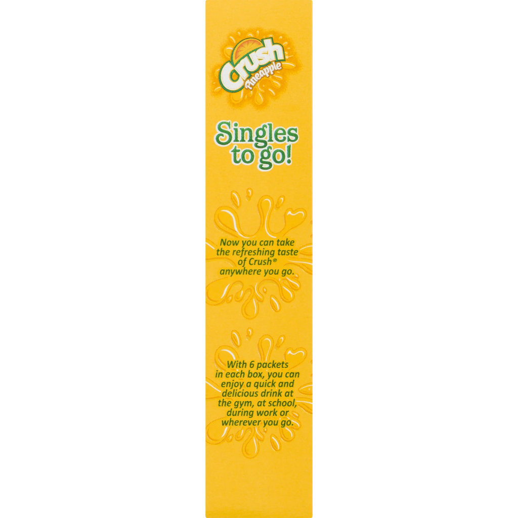 Pineapple Drink Mix, 0.45 Oz., 6 Packets X530