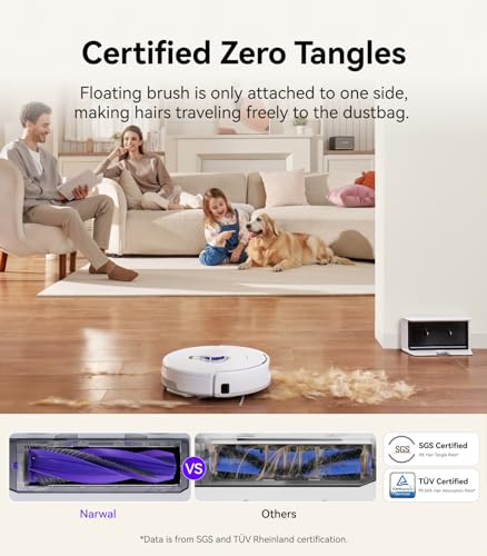 Robot Vacuum and Mop, 7800Pa Suction, LiDAR Navigation H3707