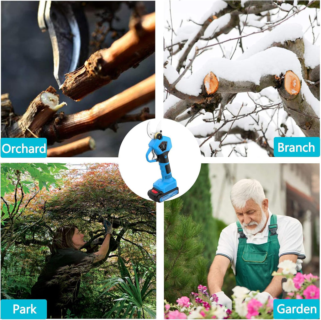 Cordless Electric Pruning Shears with 2Ah Lithium Battery, 30MM Cutting Diameter I98762