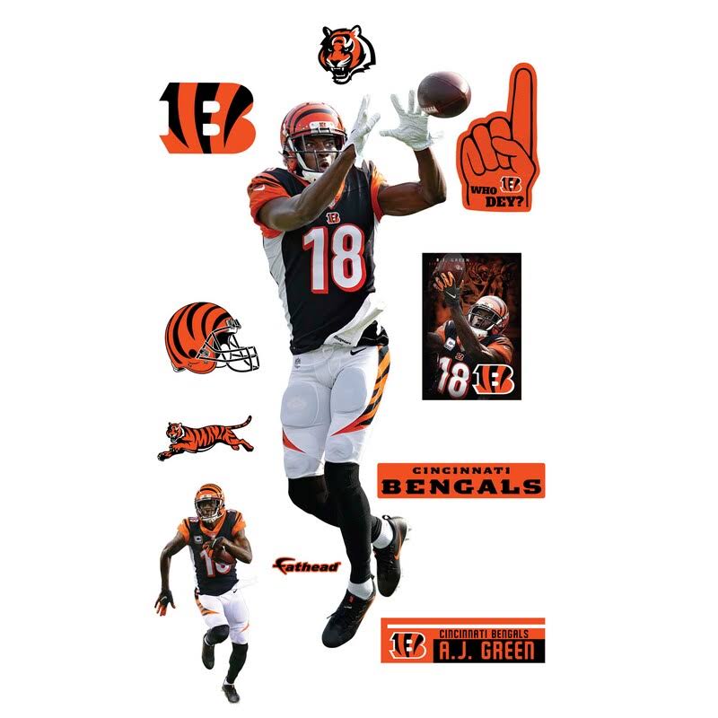 11-Pack Life-Size Removable Wall Decal G579