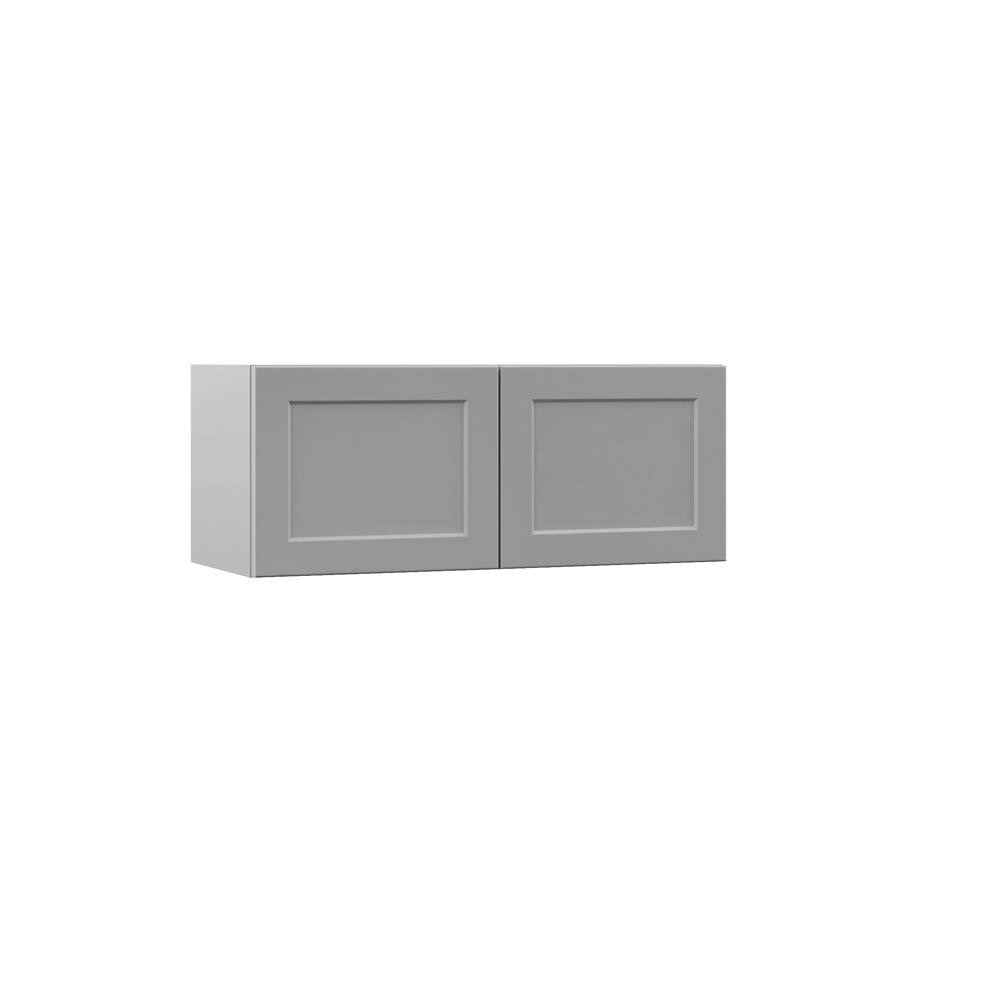 Assembled 30x12x12 in. Wall Bridge Kitchen Cabinet in Heron Gray S715889