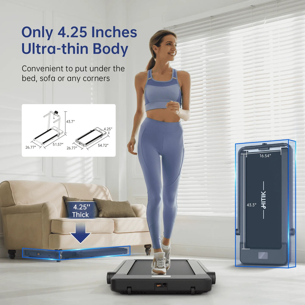 2.5HP 2-in-1 Folding Under Desk Treadmill K162