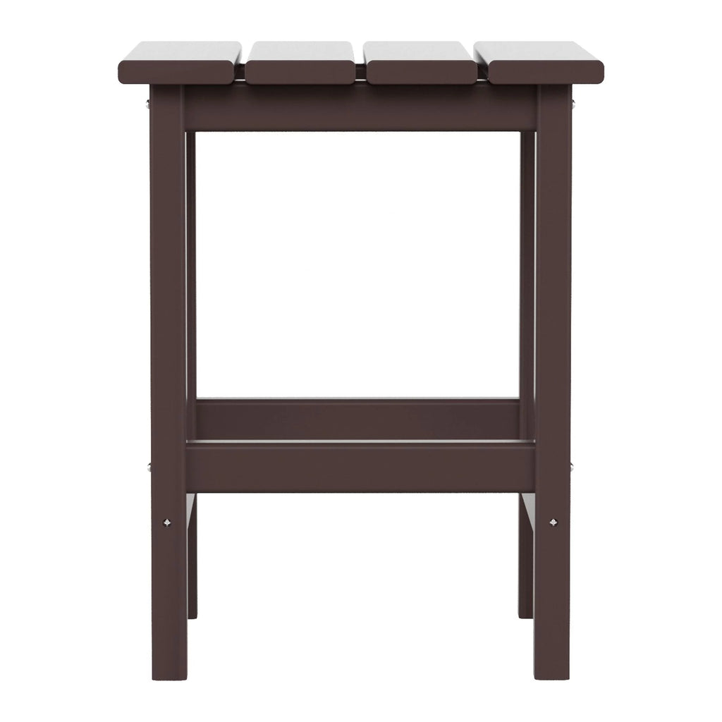Dark Brown Plastic Outdoor Side Table X649863