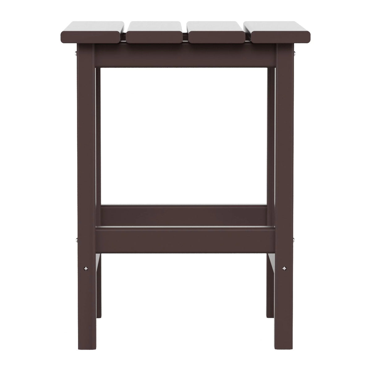Dark Brown Plastic Outdoor Side Table X649863