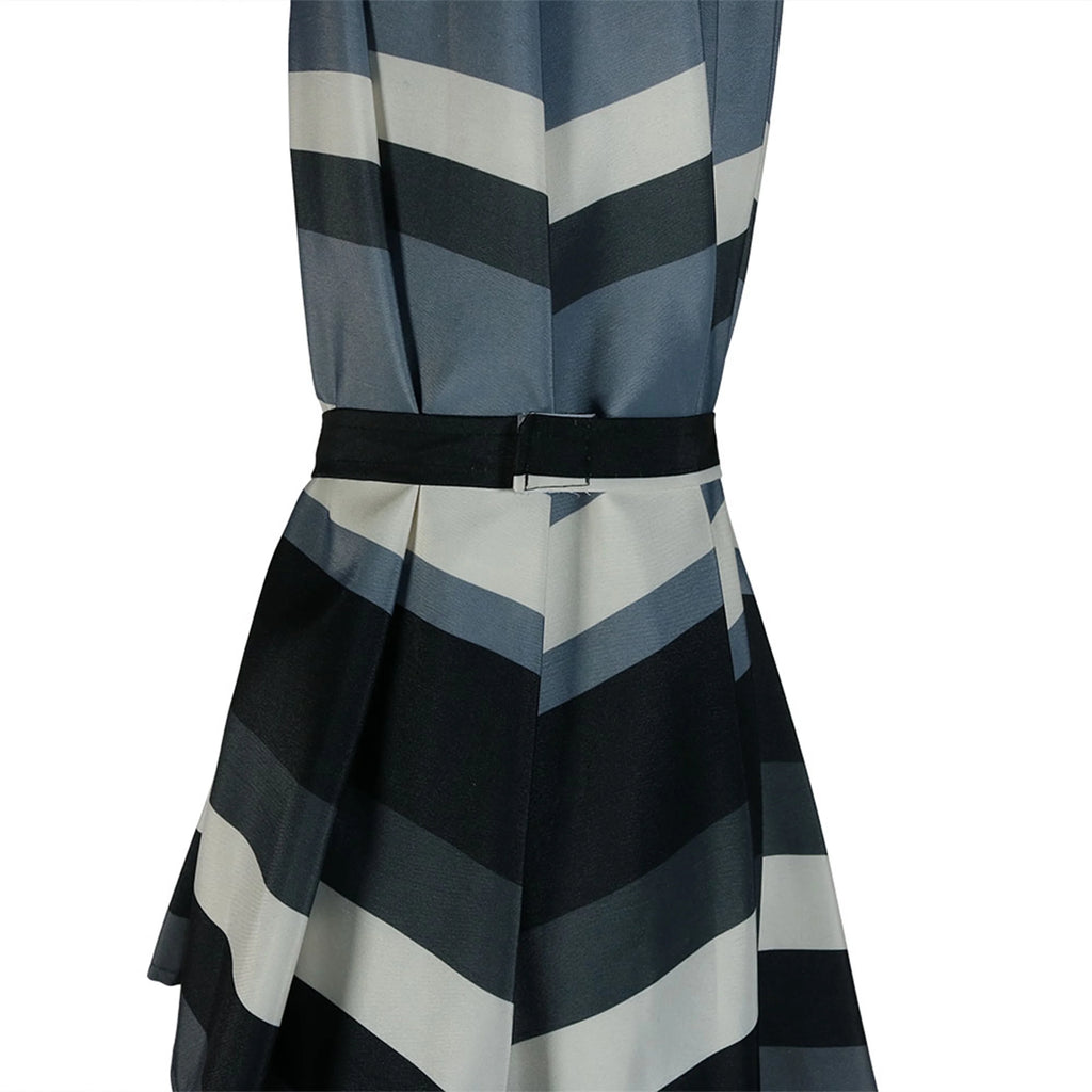 Striped 9' Patio Umbrella with Push Button Tilt & Crank A769