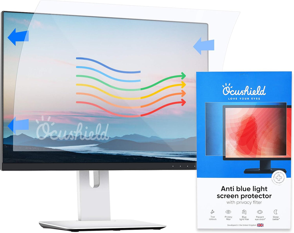 22” Anti Blue Light Screen Protector with Privacy Filter for Laptops and Monitors A544491