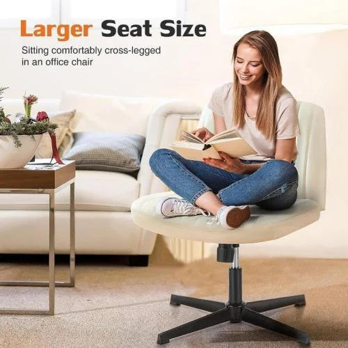 Pink Armless Criss Cross Swivel Office Chair Z233380