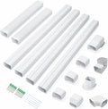3'' 17 Ft PVC Decorative Pipe Line Cover Kit, Pack of 2 A8286