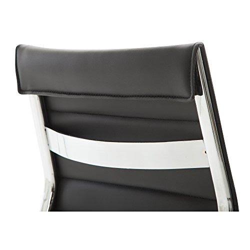 Black Vegan Leather Task Chair E16458