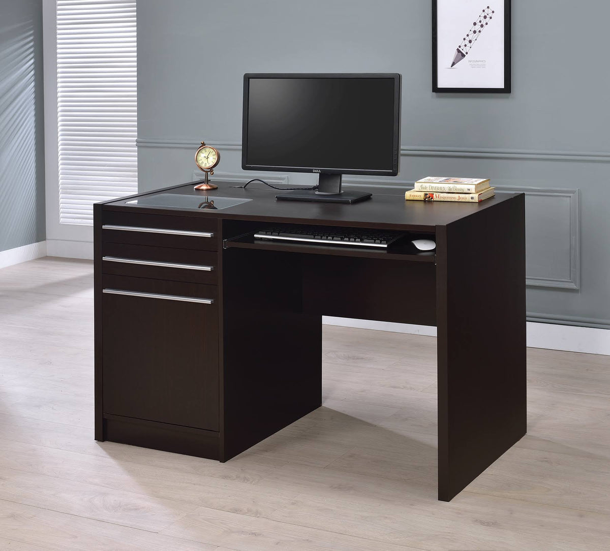 Cappuccino Computer Desk M5100