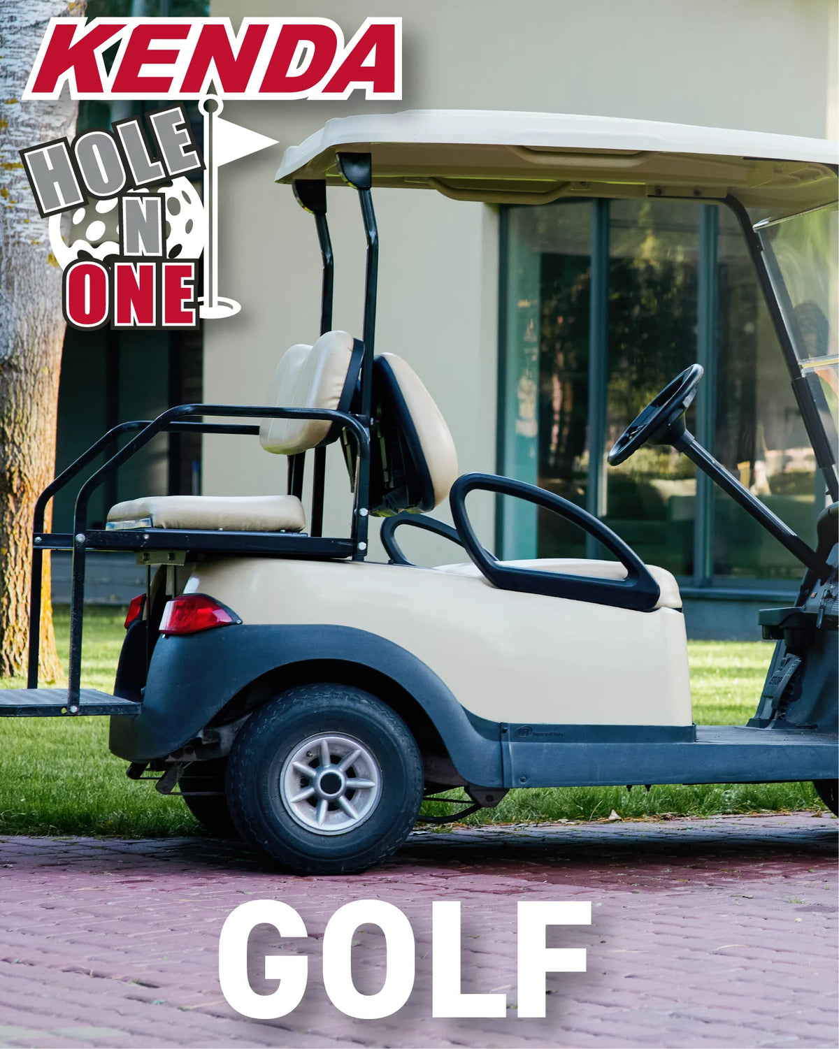 18x8.5-8 4 Ply Tubeless Golf Cart Turf Tires 4 Pack O4946