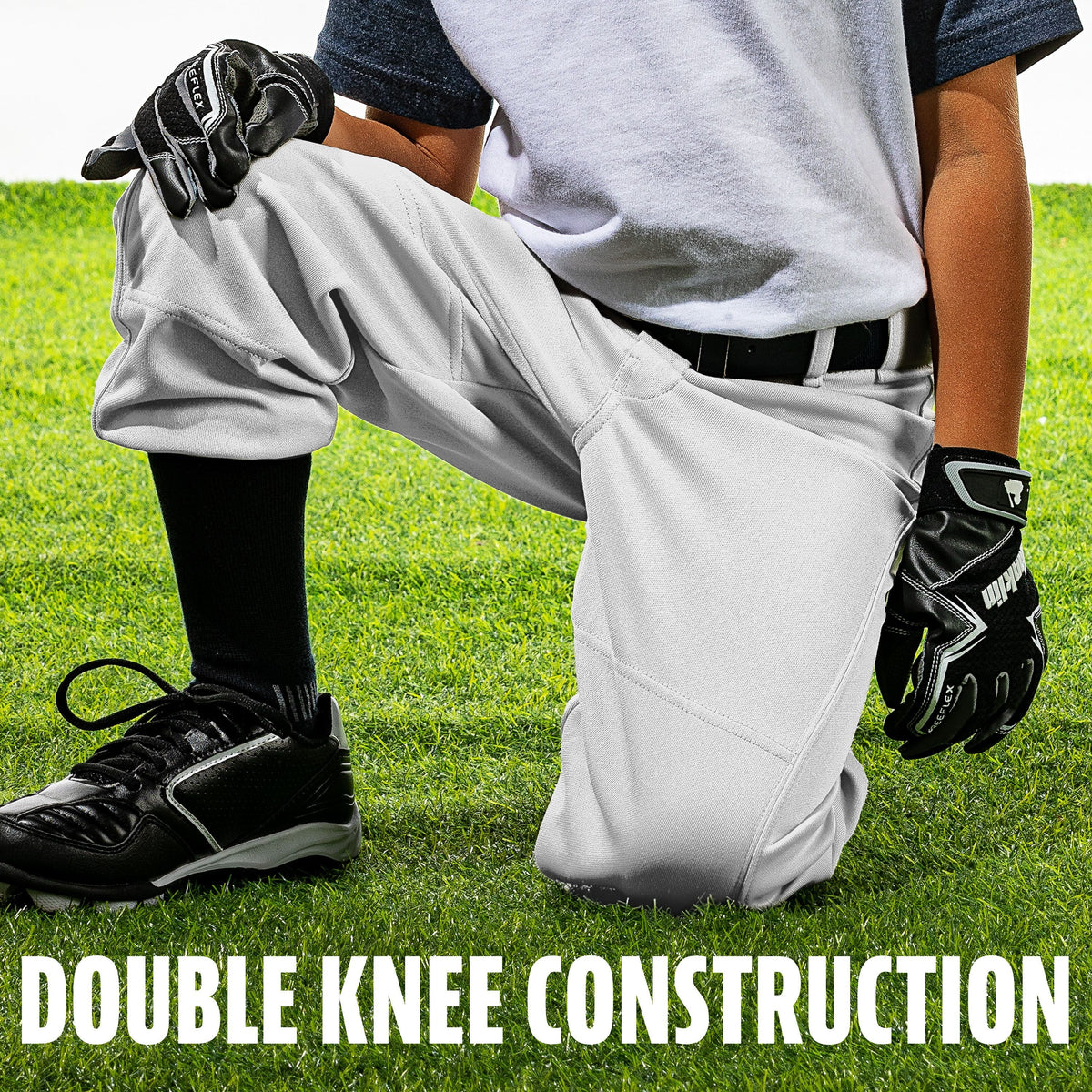 Youth Baseball Pants Gray Large B60439