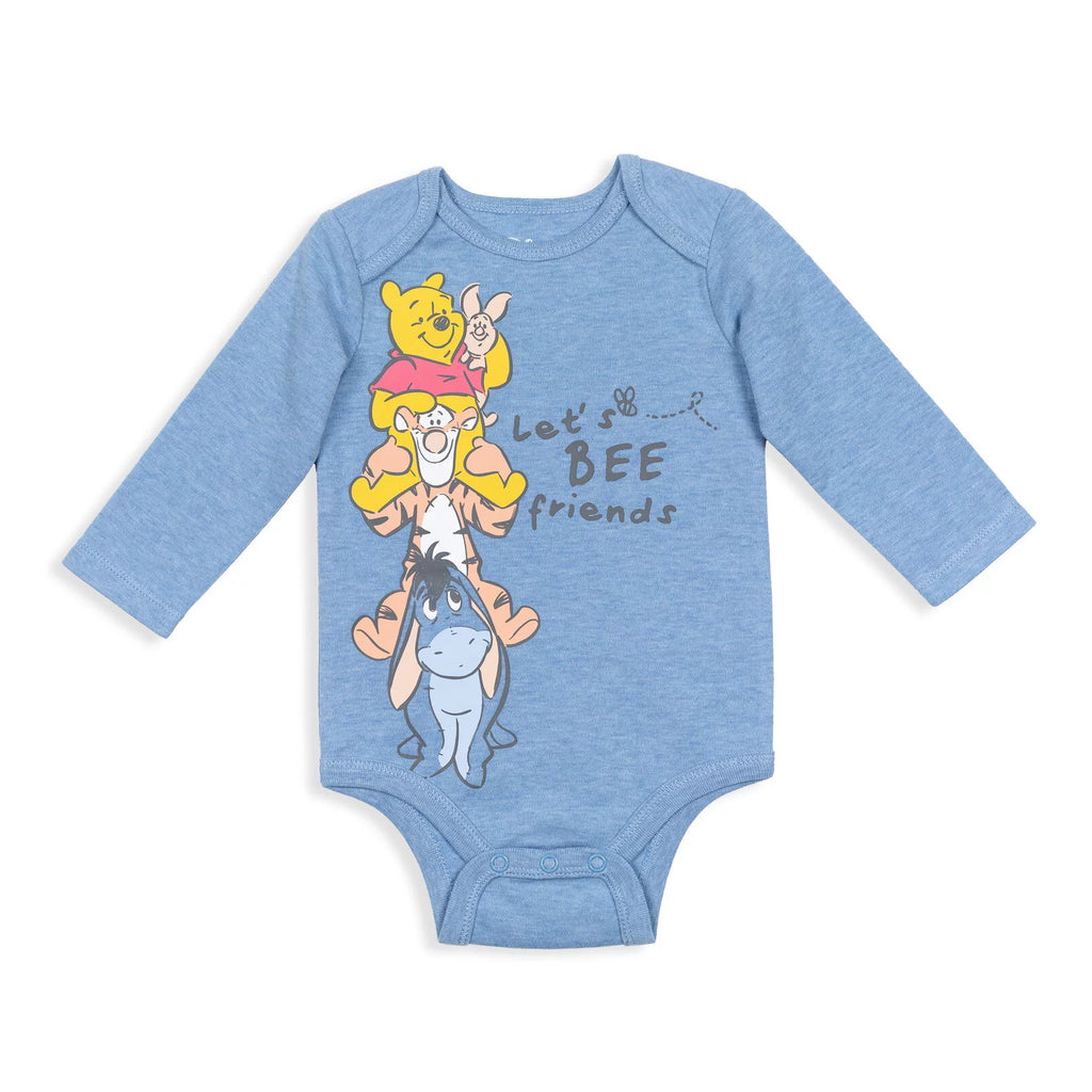 Multicolored 5 Pack Long Sleeve Bodysuits 12 Months F171054