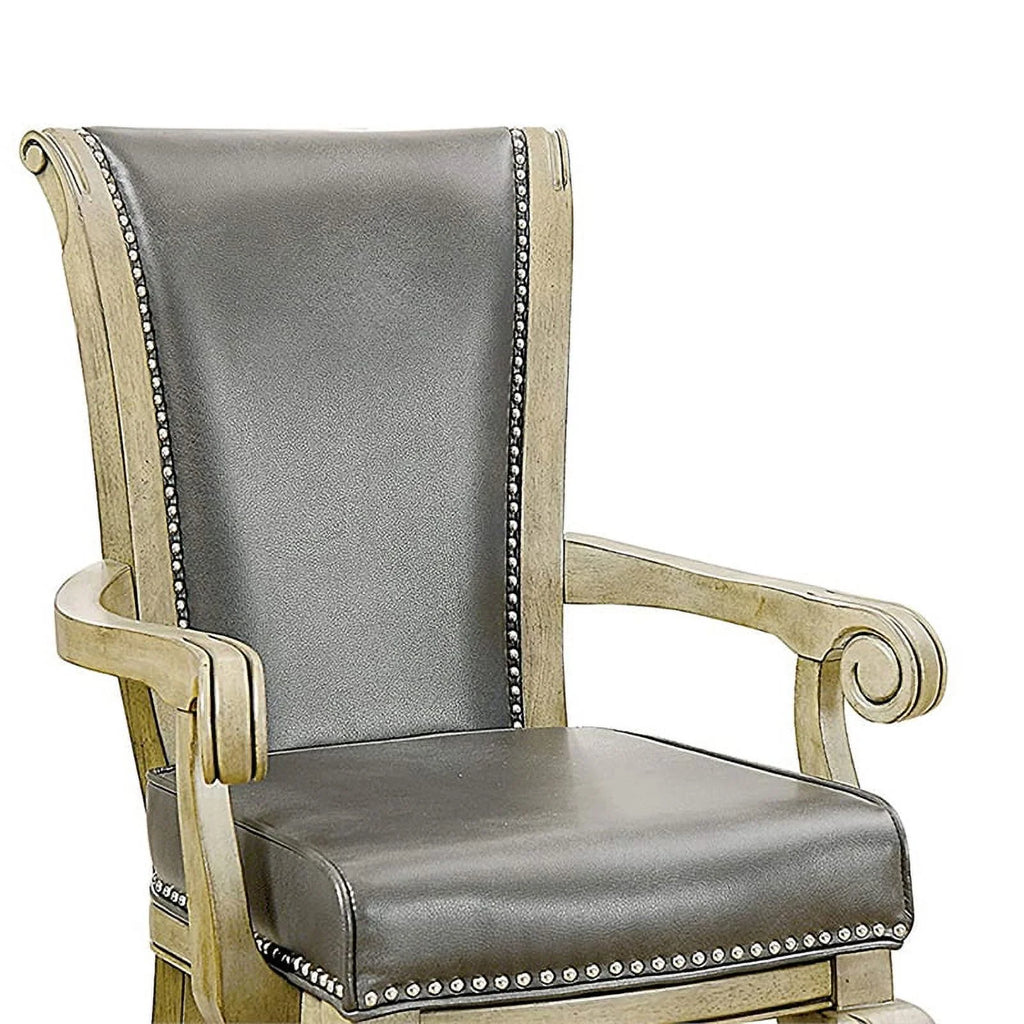 Faux Leather Gaming Chair in Gray (Set of 2) C68957