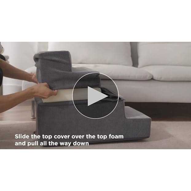Folding Pet Stairs with CertiPUR-US Certified Foam B4376