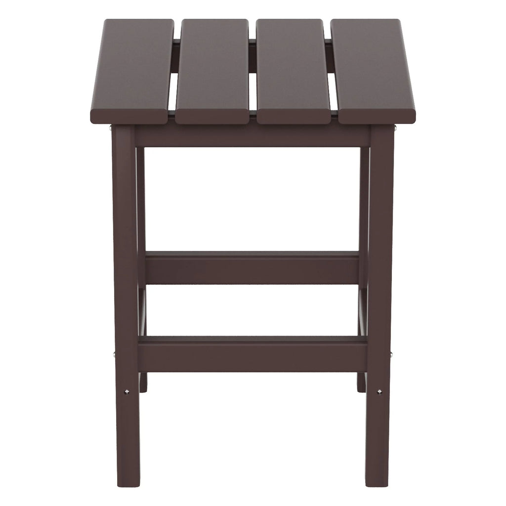 Dark Brown Plastic Outdoor Side Table X649863