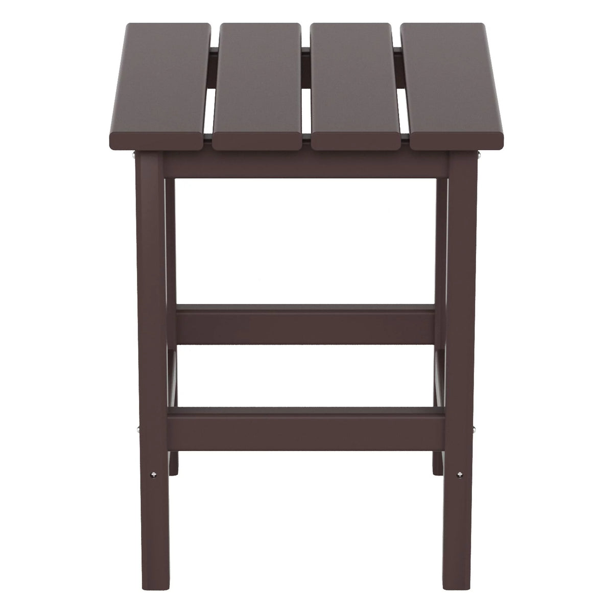 Dark Brown Plastic Outdoor Side Table X649863