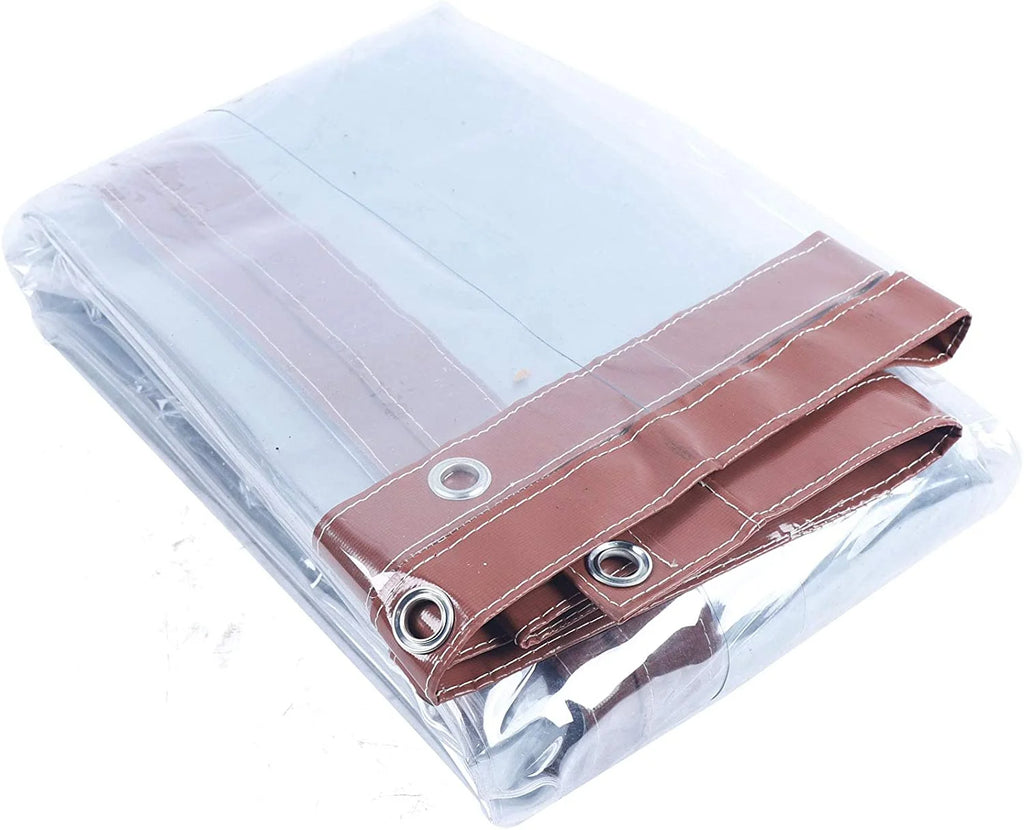 Brown Waterproof PVC Tarpaulin Canopy 8'*8' T49543