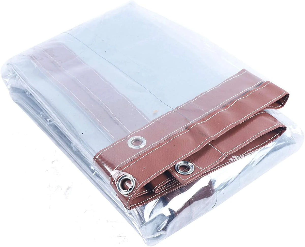 Brown Waterproof PVC Tarpaulin Canopy 8'*8' T49543