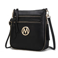 Faux Leather Expandable Crossbody Bag Q690