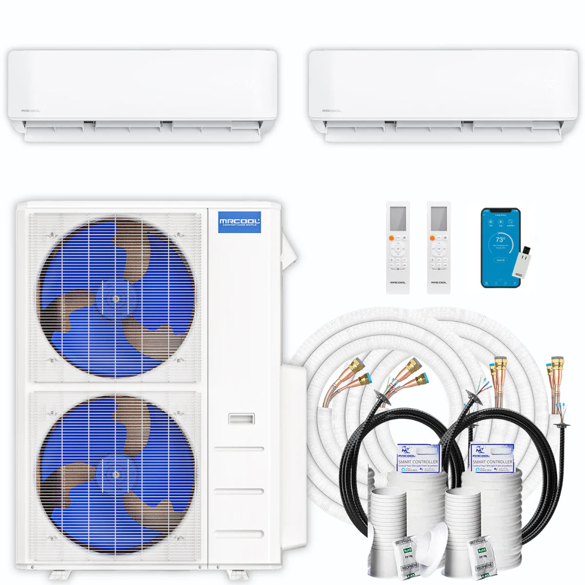 42,000 BTU 2 Zone Ductless Mini Split Air Conditioner and Heat Pump F379