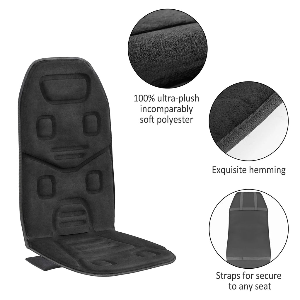 Black Heated Massage Seat Cushion F913