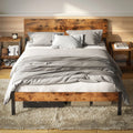 Queen Platform Bed Frame with Headboard O4179