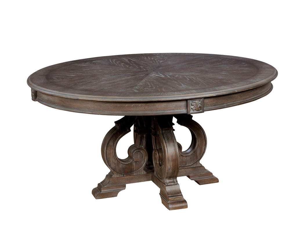 Wood Pedestal Dining Table E4831