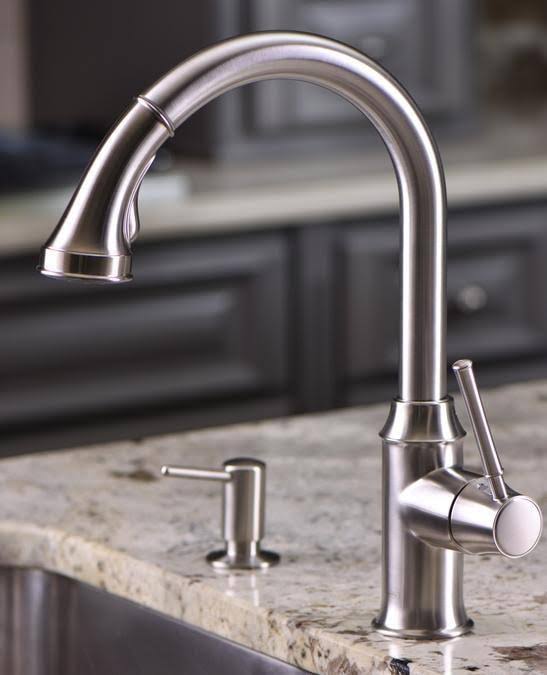 Rubbed Bronze HighArc Pull-Down Kitchen Faucet N63861