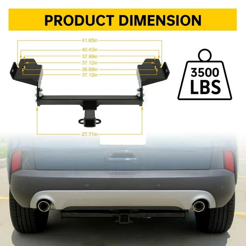 Tow Trailer Hitch Receiver 3500 LBS Class 3 2 Z222277