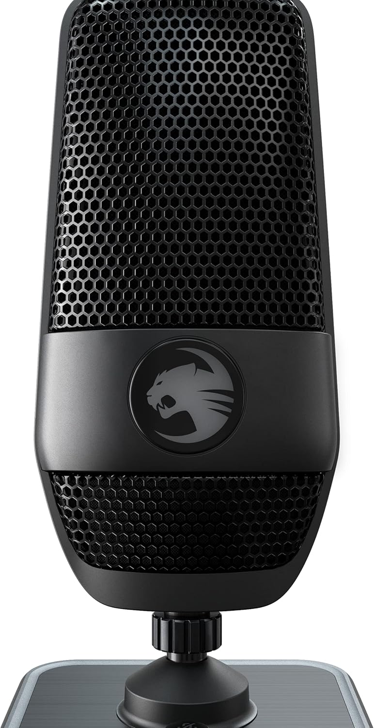 Black USB Microphone with RGB AIMO Lighting A807511