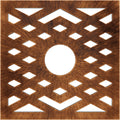30x22OD x 7 3/4x22ID x 1x22P Chevron PVC Pierced Ceiling Medallion O59218