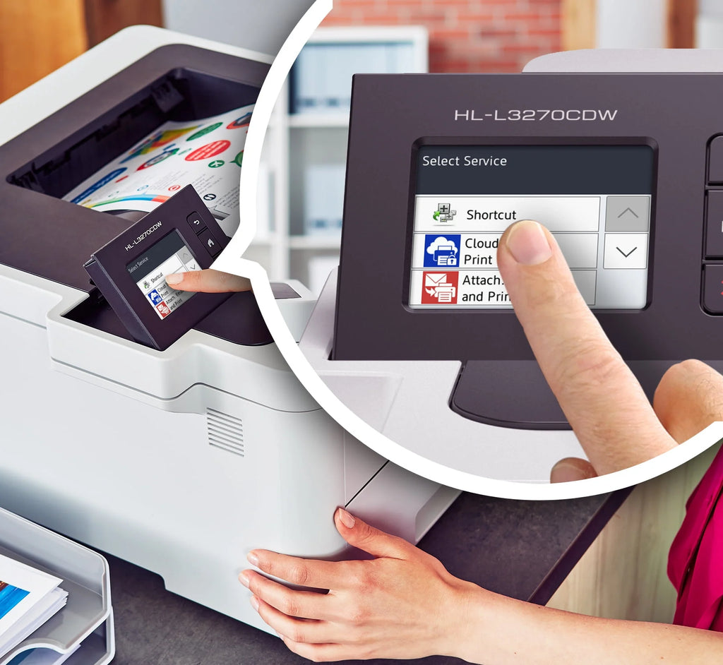 Compact Digital Color Printer with Wireless and Duplex Printing S7359