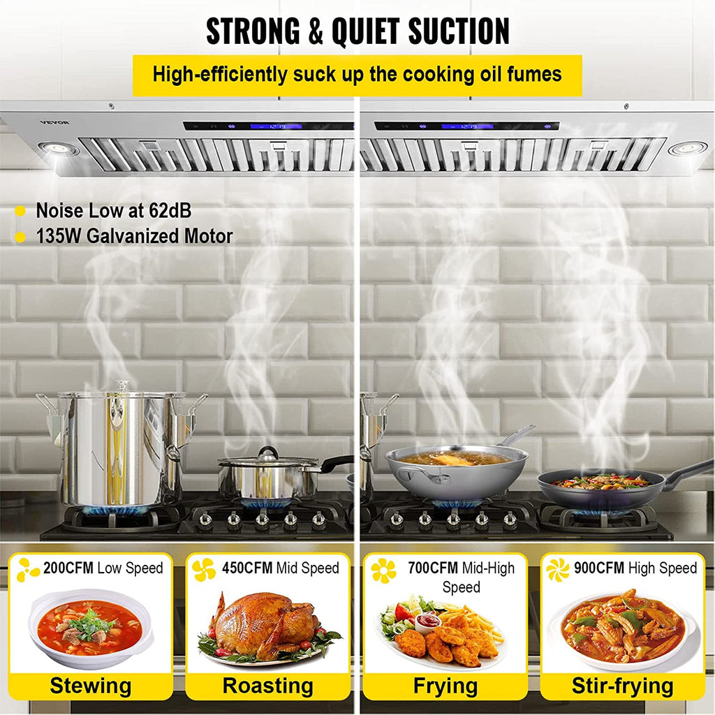 36 in. Stainless Steel Built-in Range Hood with Remote Control Z627452