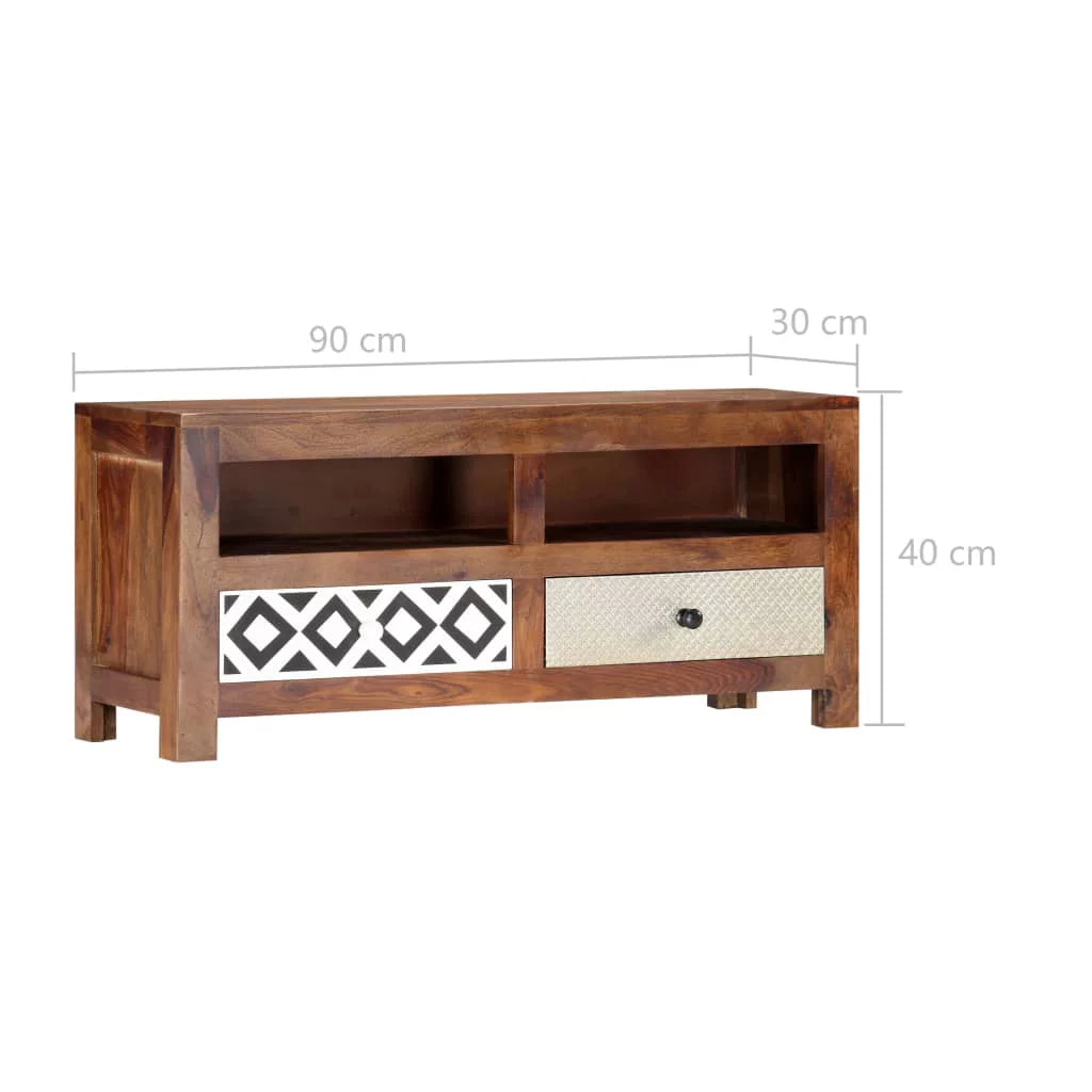 Solid Sheesham Wood TV Cabinet C59191