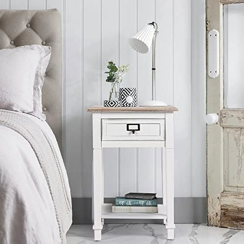 End Table with Charging Station and Drawer J233