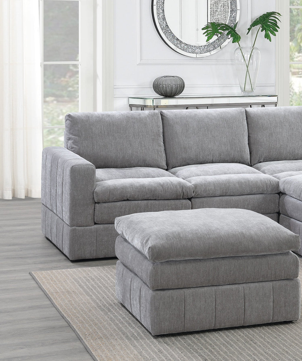 5Pc Modular Sectional Set with Ottoman A1040