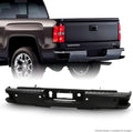 Black Rear Step Bumper with Sensor Holes T217487