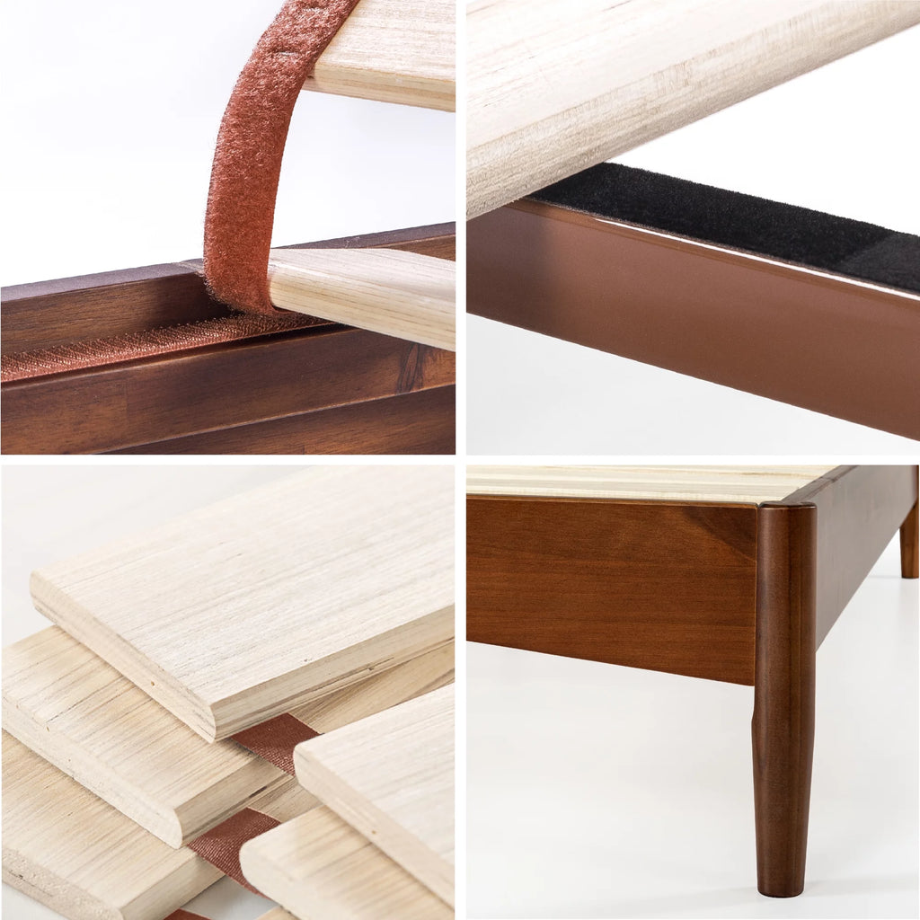 Queen Wood Platform Bed Frame I761