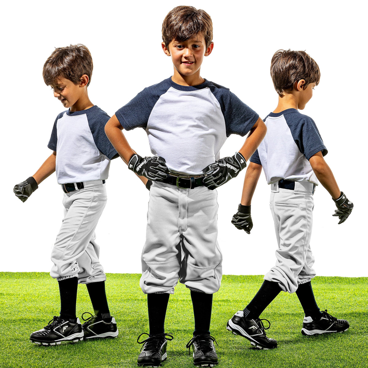 Youth Baseball Pants Gray Large B60439
