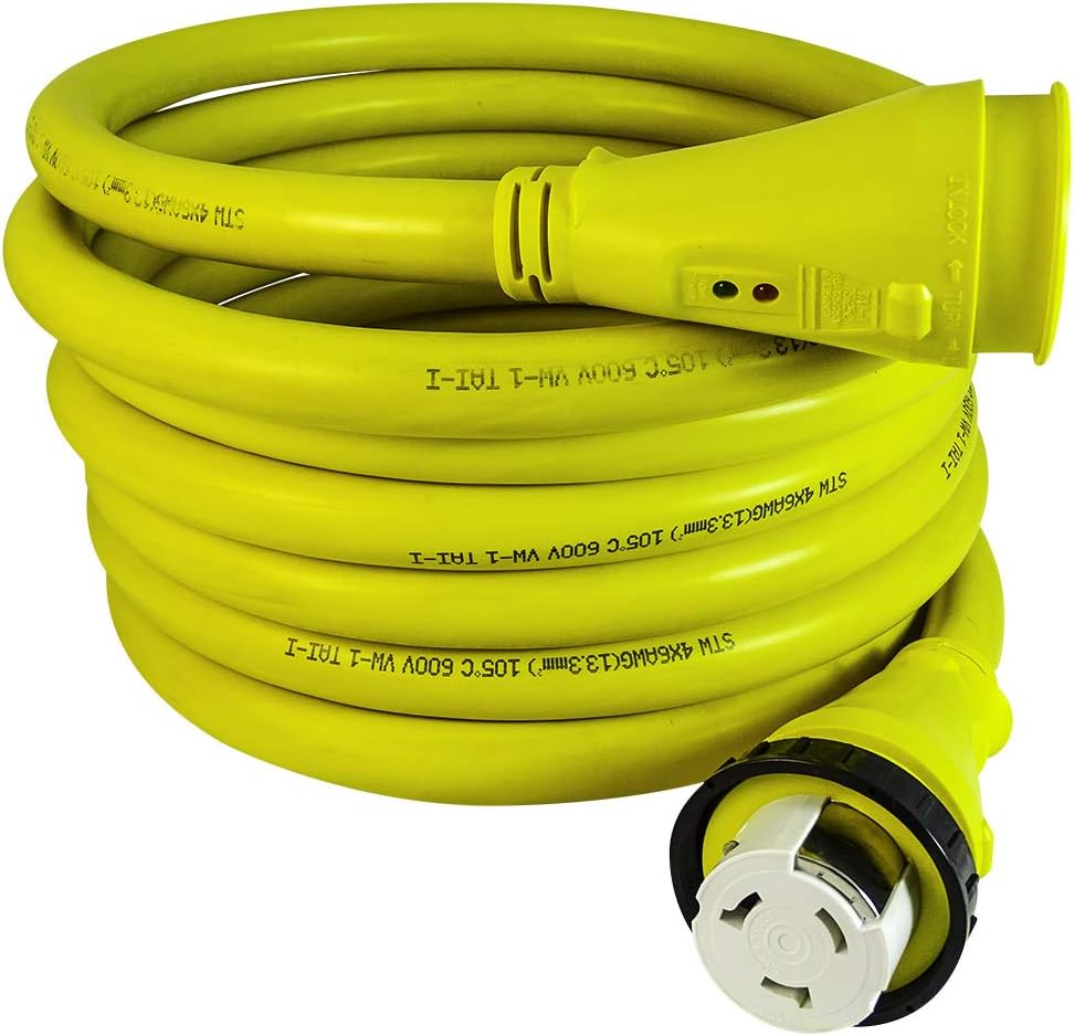 25FT 50 Amp Shore Power Cord Extension Cable N5619