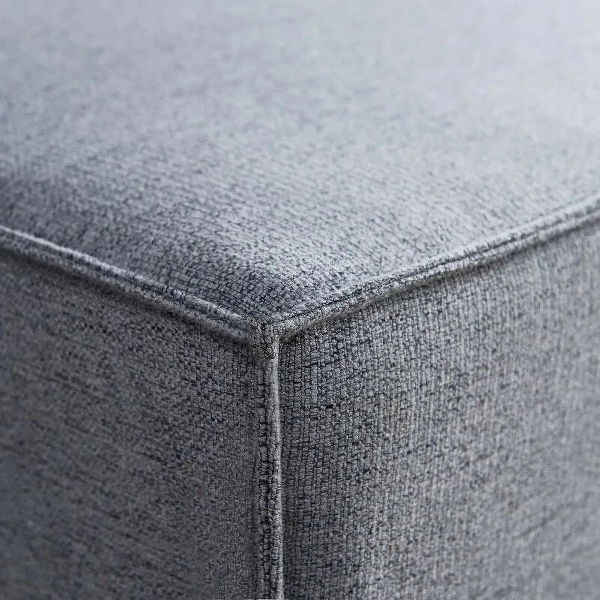 L-Shape Linen Sectional Sofa with Ottoman E30739