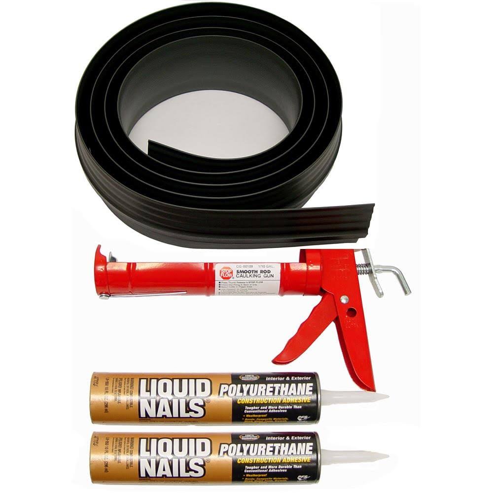 Black PVC Garage Threshold Seal Kit B9519