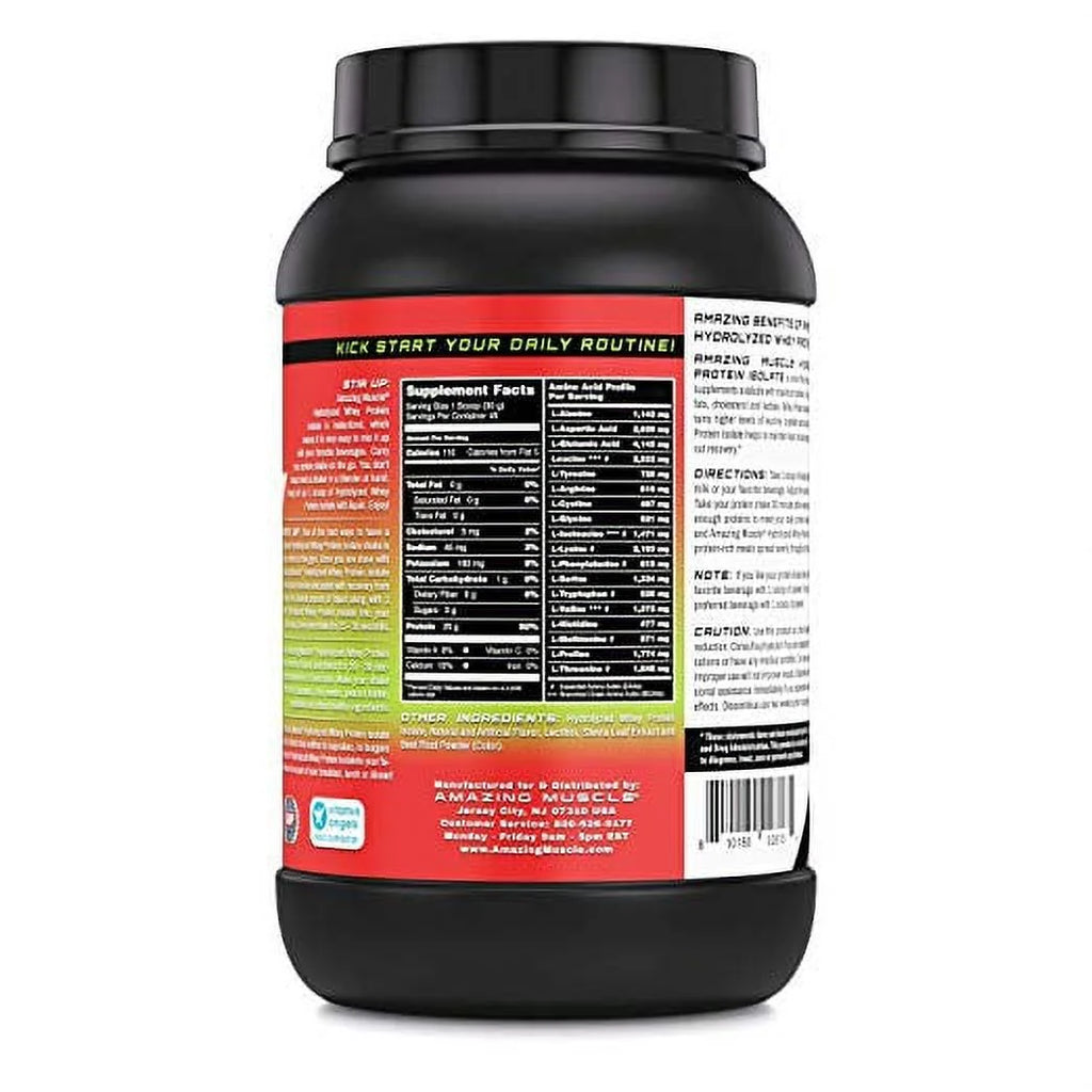 Hydrolyzed Whey Protein Isolate Strawberry Flavor 3 Lbs N4266